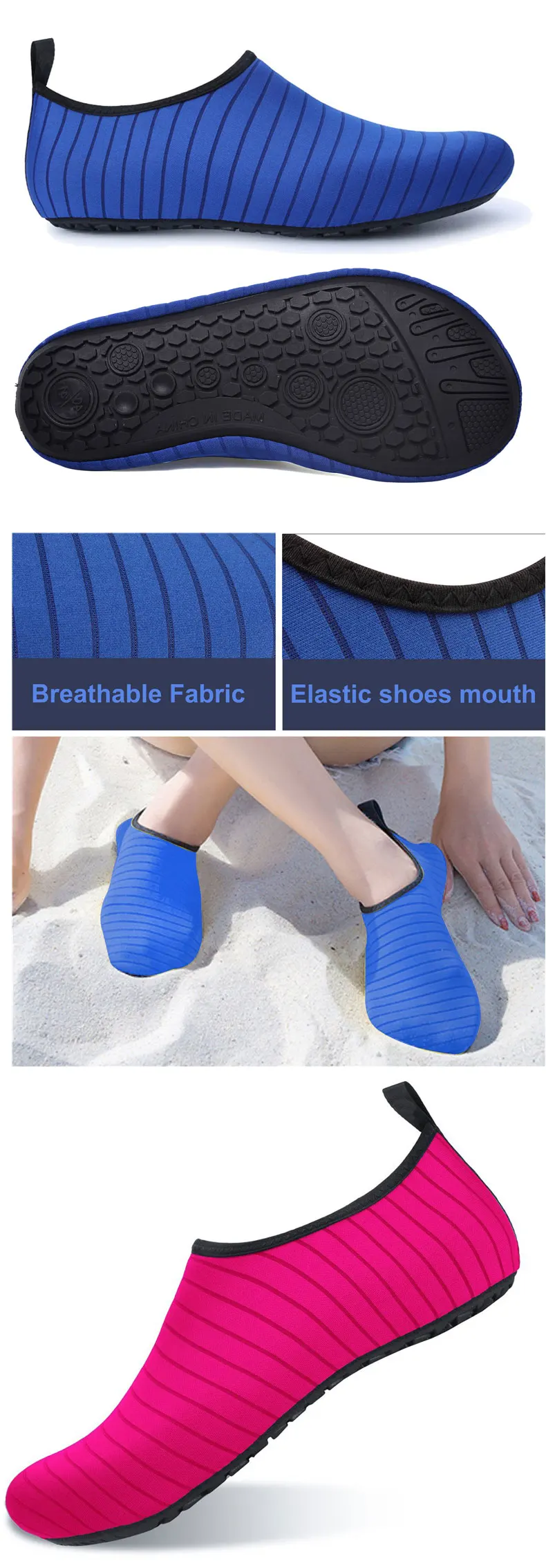 unisex sapatos de pele descalço para mergulho surf nadar praia yoga