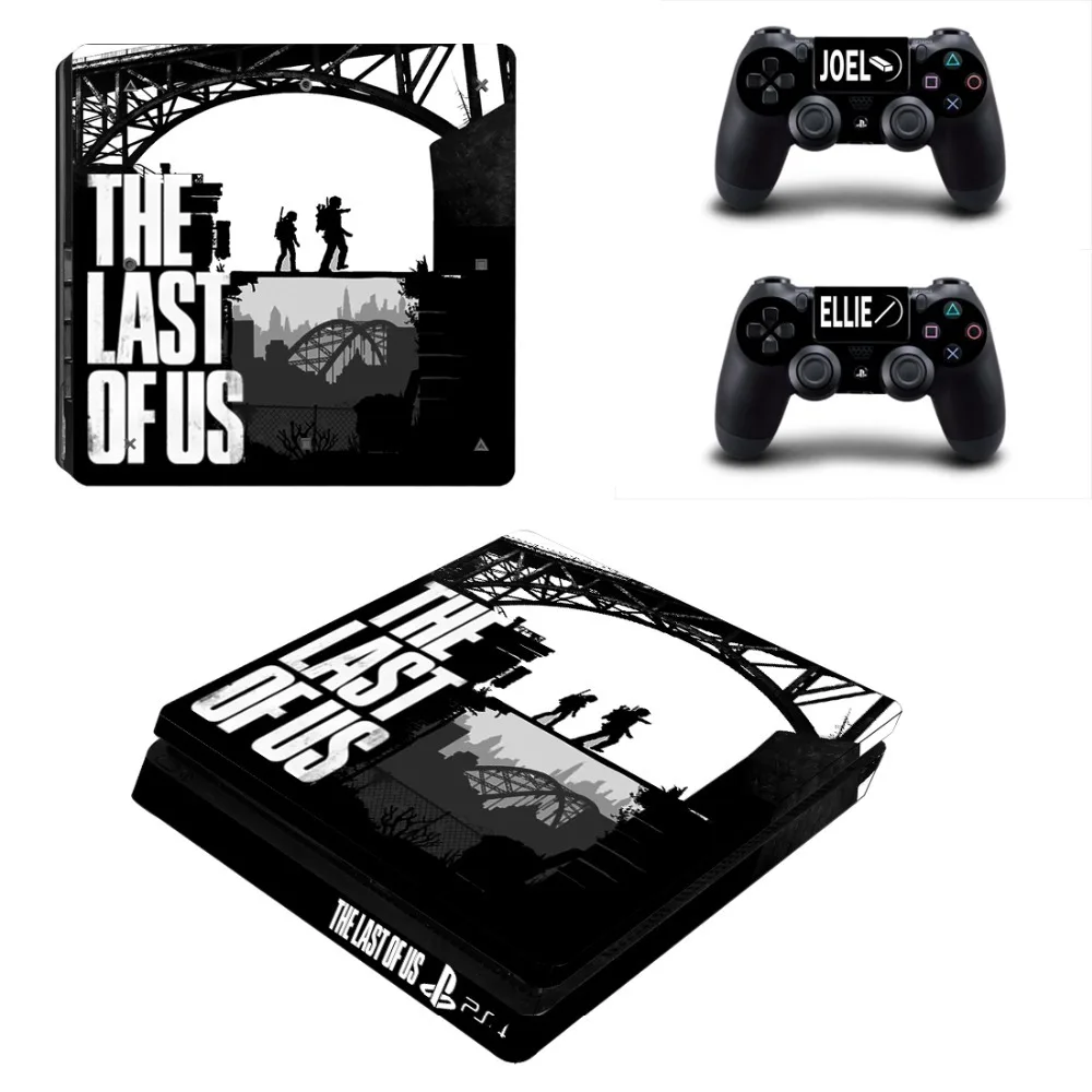 

The Last of Us Design Vinyl PS4 Slim Sticker for Sony for Playstation 4 Slim Console + 2PCS Skin Decal Controller Stickers