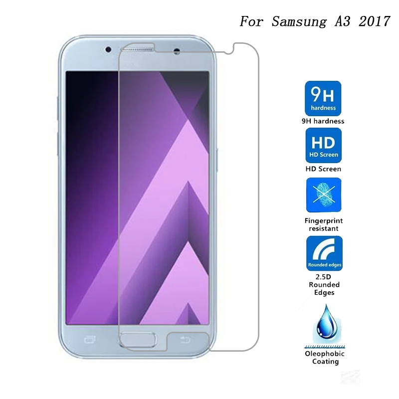 Для Samsung A5 A7 A8 A8Plus 2018 закаленное стекло для Galaxy A3 2017 Защитная пленка
