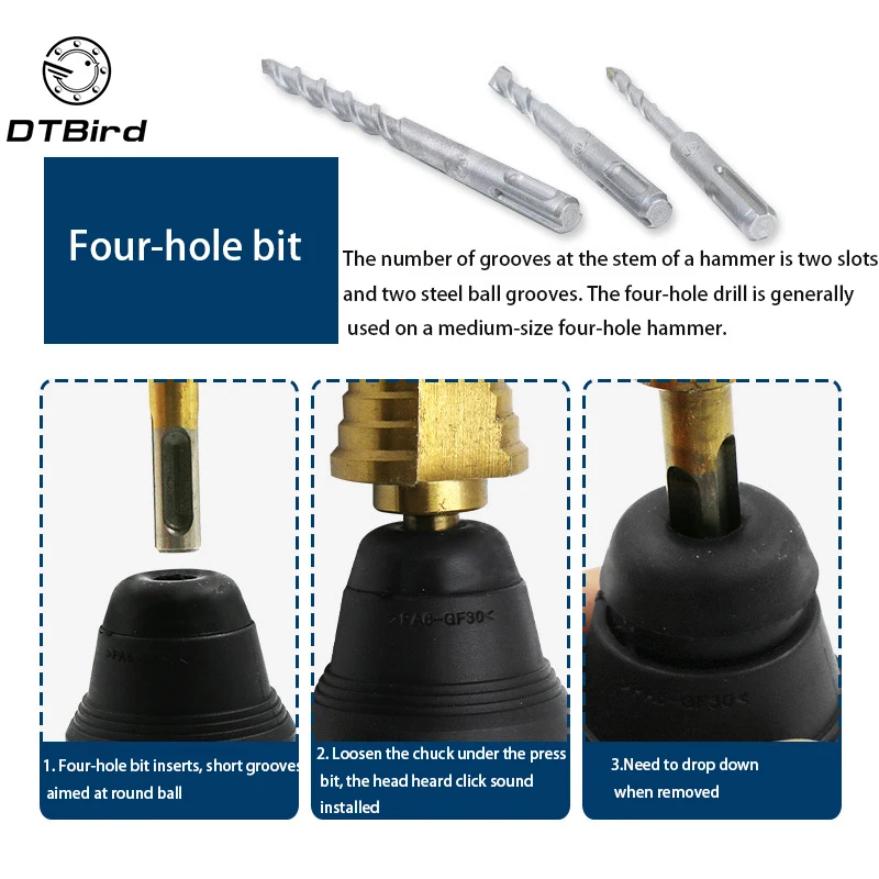 SDS Drill Chuck Replacement for Bosch GBH2-26DFR GBH2-28DFV GBH4-32DFR Tool Holding Fixture Hammer Drills Change Fittings SDS Drill Chuck Replacement for Bosch GBH2-26DFR GBH2-28DFV GBH4-32DFR Tool Holding Fixture Hammer Drills Change Fittings