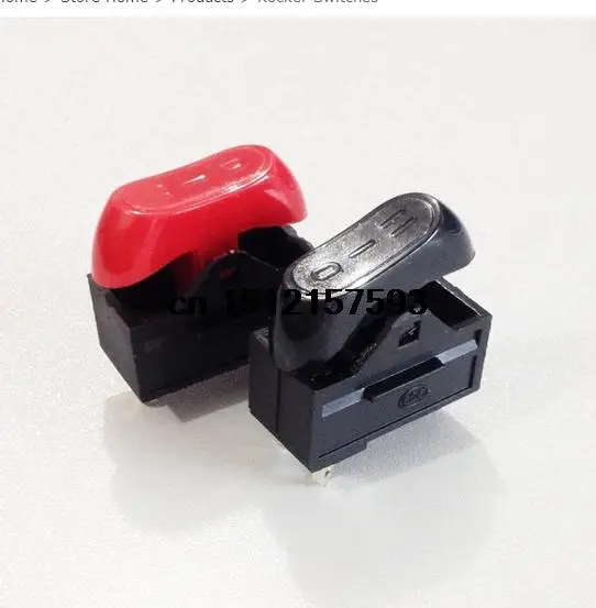 

10A 250VAC Insulation Shell 3P 3 Position SPDT Rocker Switch for Hair Drier