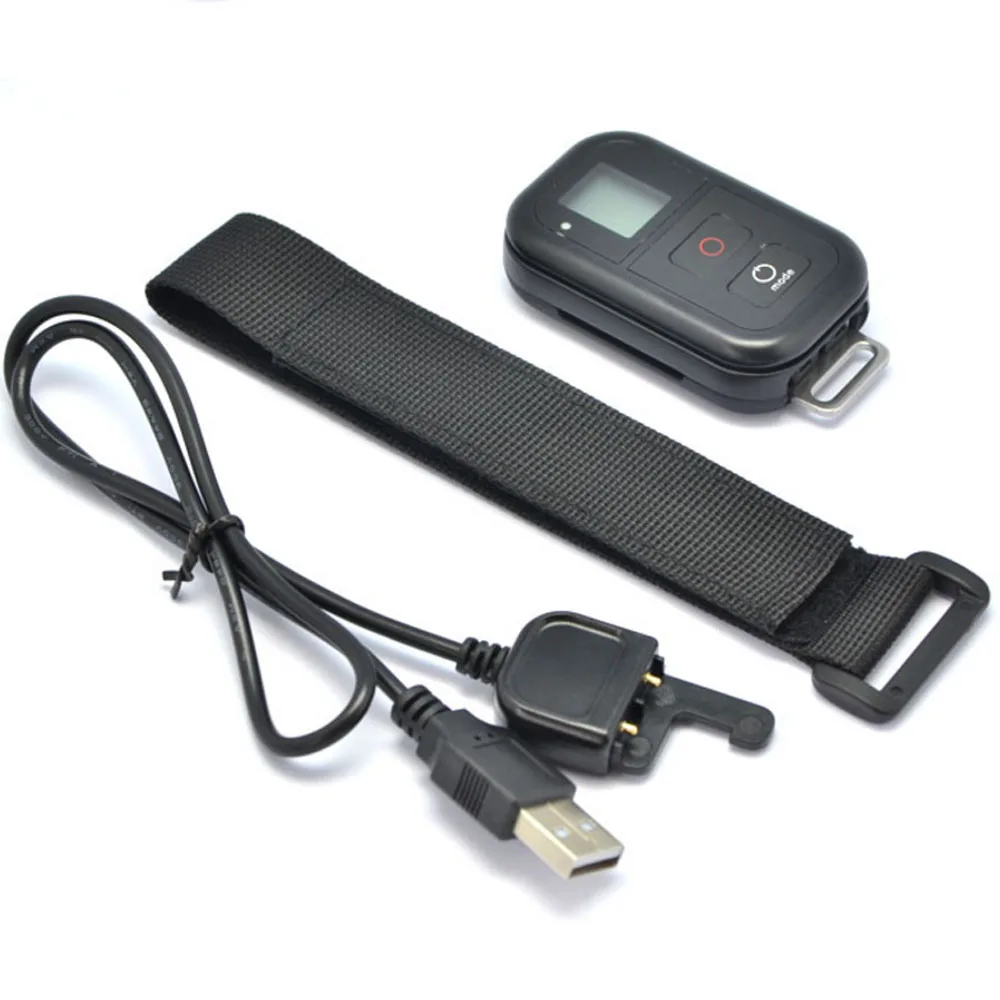 

Gopro accessories Go Pro Remote Control + Wireless RC Charging Cable + wrist belt For Gopro hero 5 4 Session 3+ 3 black edition