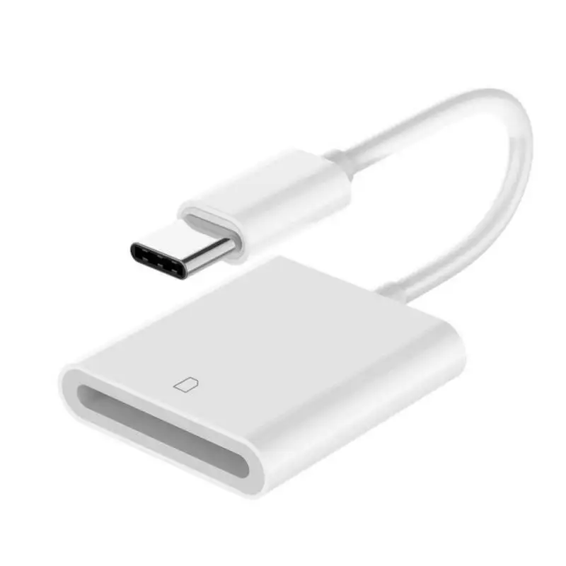 USB 3,1 type C USB-C для SD SDXC OTG кардридер адаптер для Macbook сотового телефона samsung huawei Xiaomi - Цвет: Белый