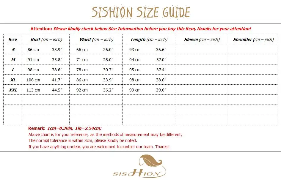 VD0110 SIZE INFOR.