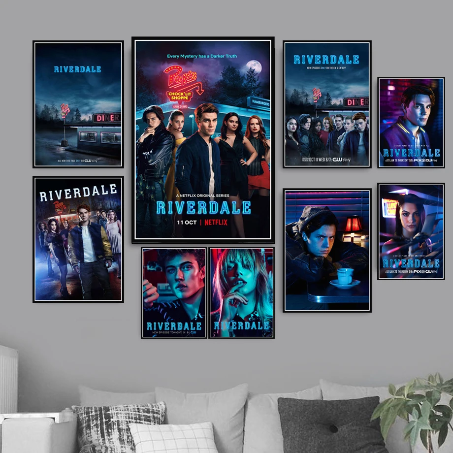 Riverdale Season 18 Hot TV Series Show Poster Wall Art Picture Posters and Prints Canvas Painting for Room Home Decor Riverdale Season 18 Hot TV Series Show Poster Wall Art Picture Posters and Prints Canvas Painting for Room Home Decor