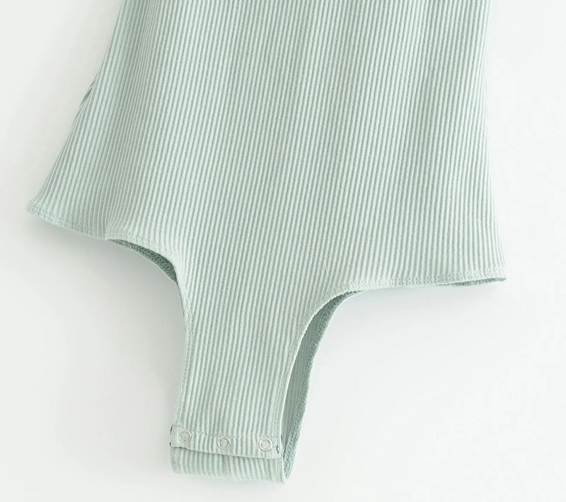 yellow bodysuit Women Ruffle Detail Rib Cami Bodysuit black corset bodysuit