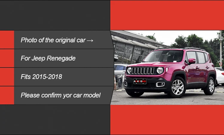 AKD тюнинг Автомобильные фары для Jeep Renegade- светодиодные фары DRL ходовые огни Биксеноновые Противотуманные фары ангельские глазки авто