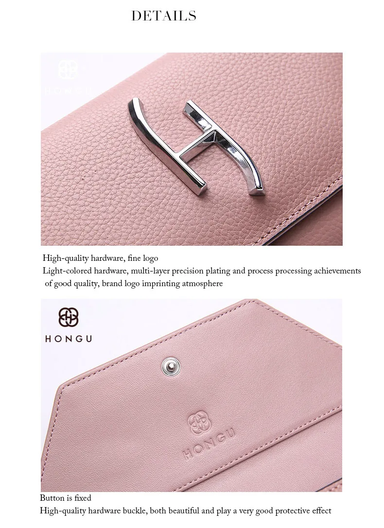 HONGU Fashion Women Evening Bag Women Top-Handle Bag Natural Genuine Leather Wallets Hasp Purses Wristlets Leisure Crossbody Bag    6_01_07