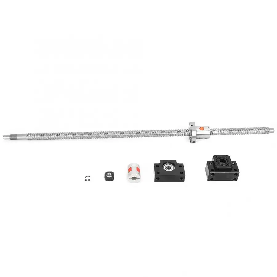 

SFU1605 Ball Screw Coupler Set 750mm Stainless Steel Ball Screw with BK/BF12 Brackets 6.35x10mm Connector