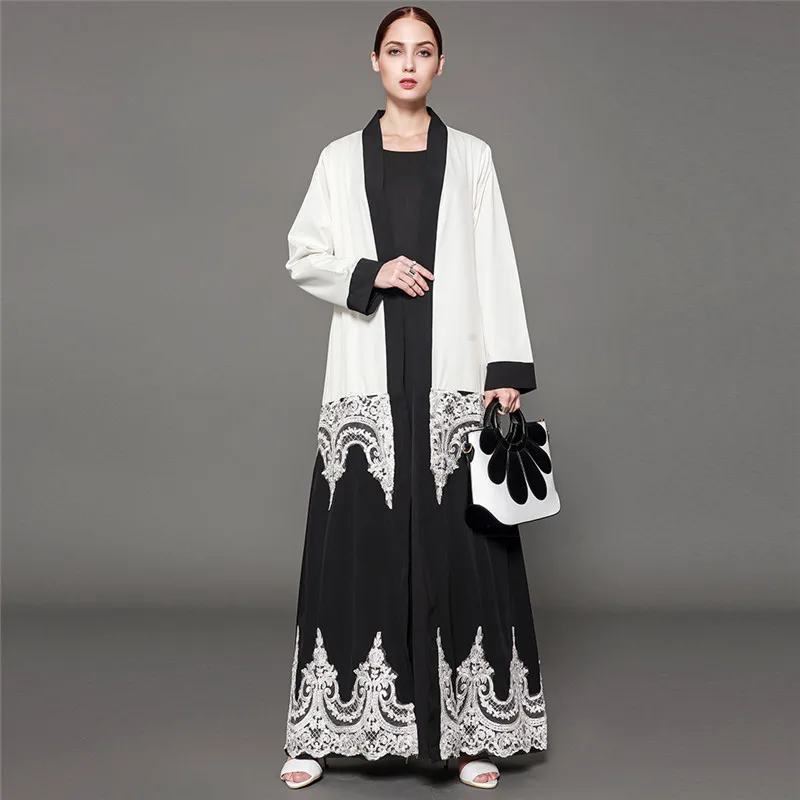 Женское мусульманское длинное платье 2019 модное платье Дубая мусульманская одежда