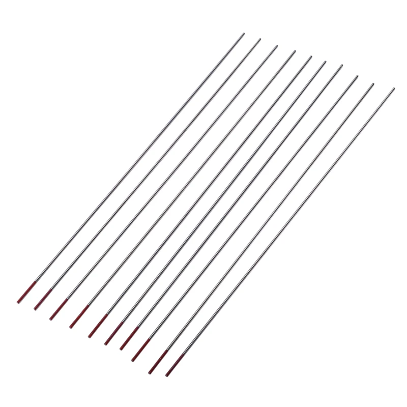 

10Pcs Red Color Code Thorium Tungsten Electrode Head Tungsten Needle/Rod For Welding Machine