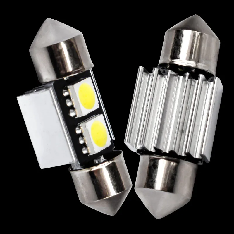 

4pcs 31mm C5W C3W canbus no error Festoon 2 led 5050 smd Car Licence Plate Light Auto housing Interior Dome lamps Reading Lights