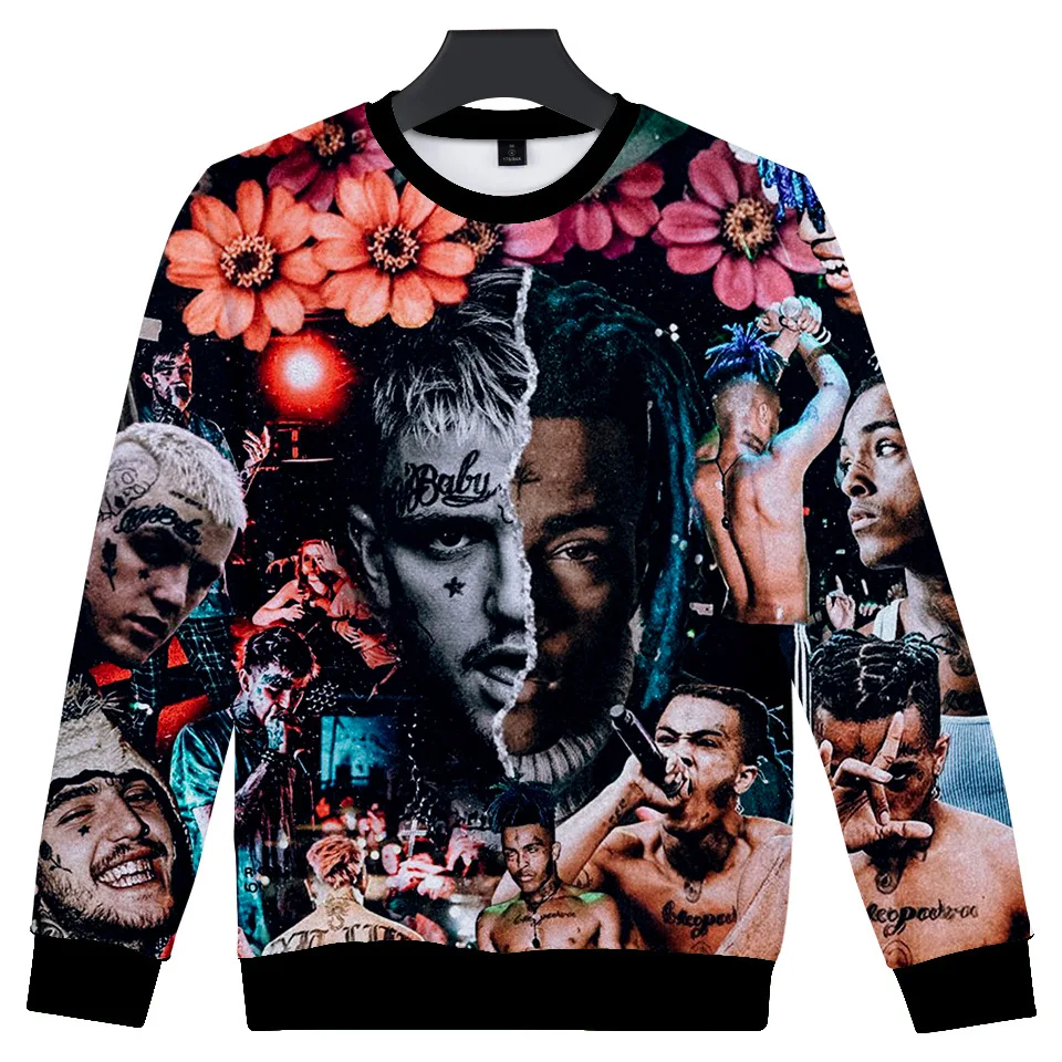 Горячая Распродажа Lil Peep And XXXtentacion 3D свитшоты для мужчин с круглым вырезом и