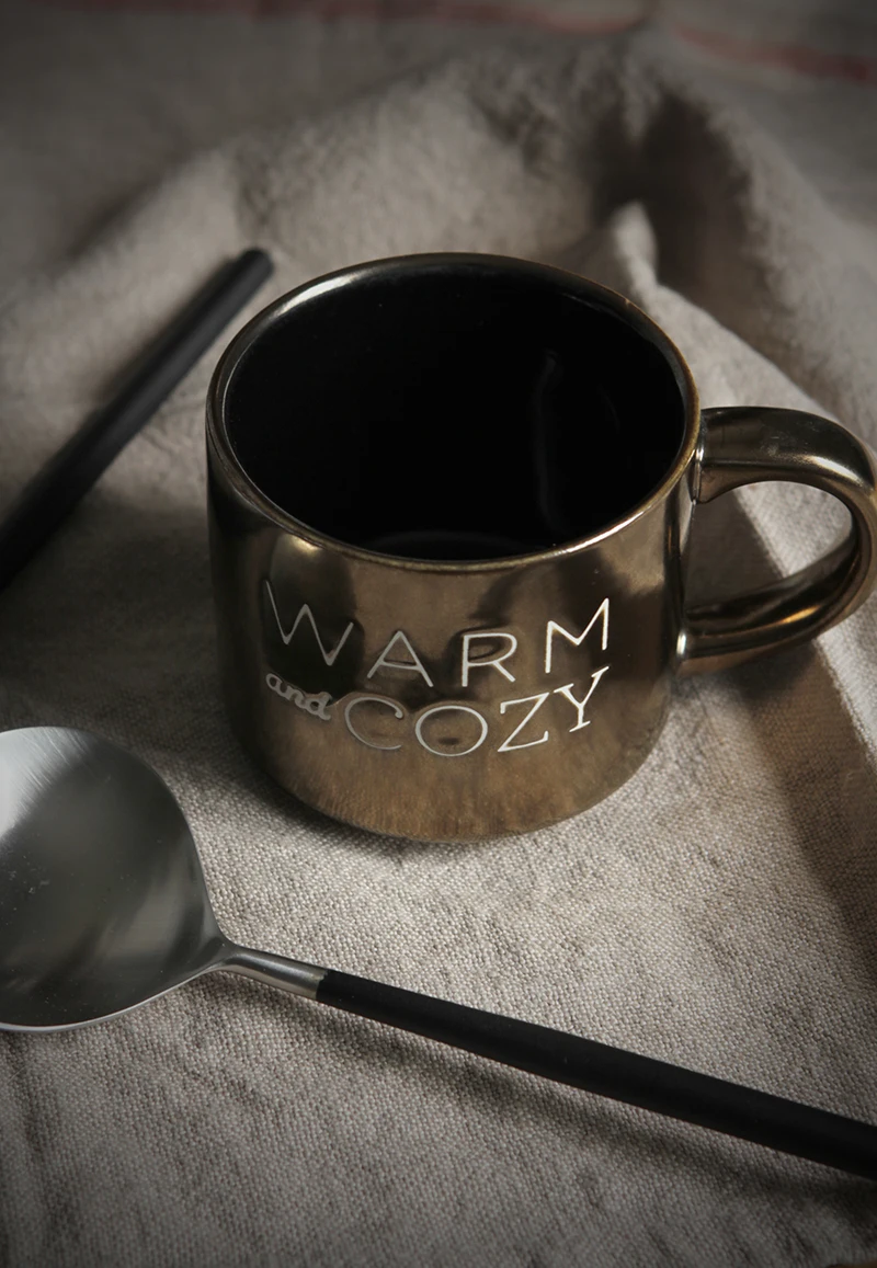 В скандинавском стиле Простые английские буквы керамические Ретро золотые буквы кофейные чашки молочные чашки чайная кружка