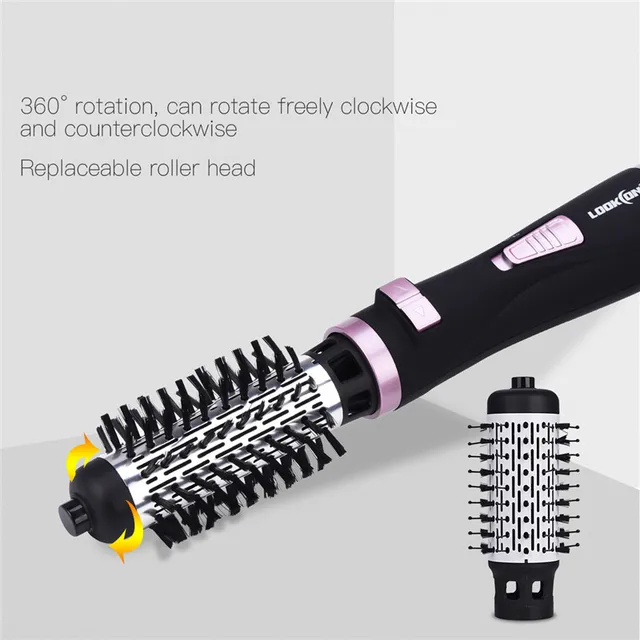 Professional Hair Dryer Curler Comb 2 In1 Multifunction Hair Styling Tools Hairdryer Automatic Rotating Hair Brush Roller Styler 1