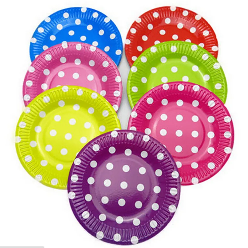 aliexpress com buy polka dots paper plates for wedding birthday