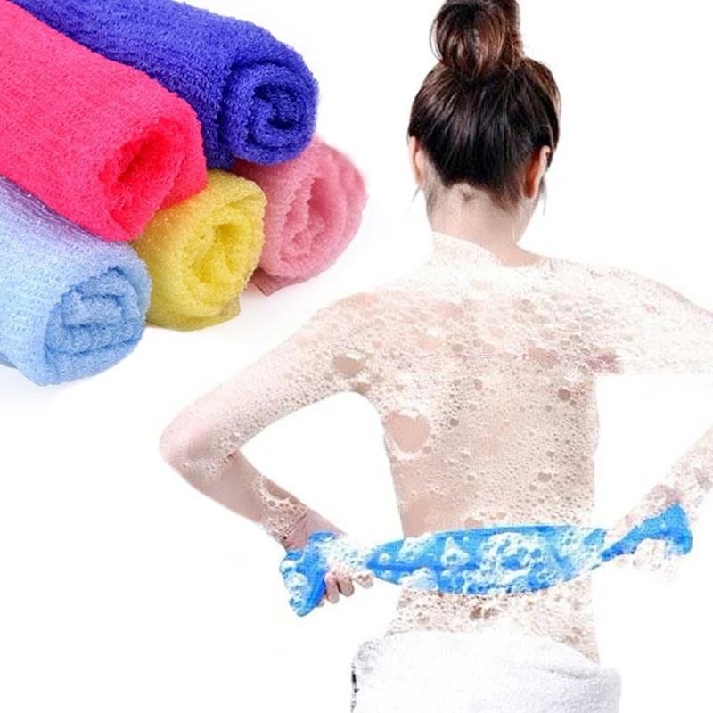 Mesh Bath Shower Brush Body Washing Clean Exfoliate Puff Scrubbing