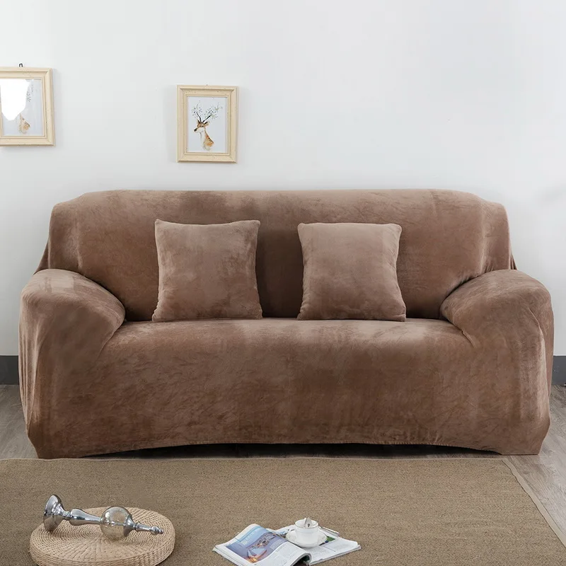 Urijk 1 шт. плюшевый утолщенный универсальный чехол для дивана все включено эластичный чехол для секционного дивана для гостиной анти-грязные чехлы для диванов
