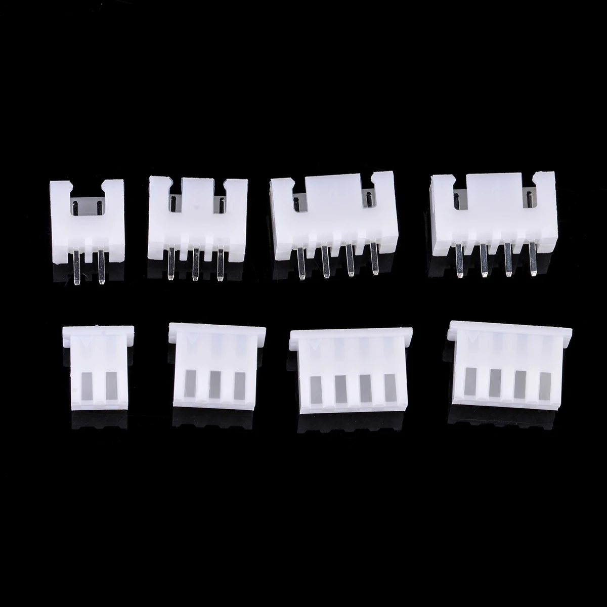 50 Set New 2.54mm Pitch Terminal Housing Pin Header Electrical Wire Connectors 2p 3p 4 pin