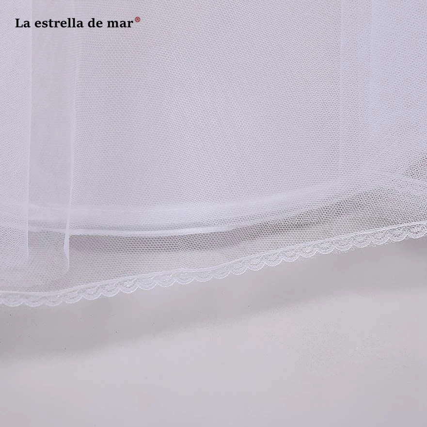 Saiote para vestido de noiva2019 Тюль трапециевидной формы белый может para vestido de novia Длинный jupon mariage дешево