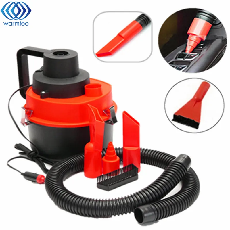 

75w Portable 12V Wet /Dry Vac Vacuum High Power Cleaner Inflator Turbo Hand Held for Car or Shop