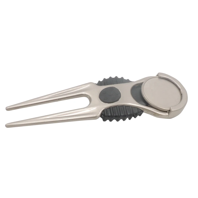 1PC Golf Green fork Golfer Club Alloy Golf Club Ball Putting Green Fork Divot Tool & Golf Ball Green Fork Pitch Repair Kit 3