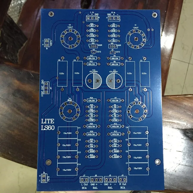  LITE LS60 PCB Voll Ausgewogene Rohr Vorverstärker Leeren Brett PCB