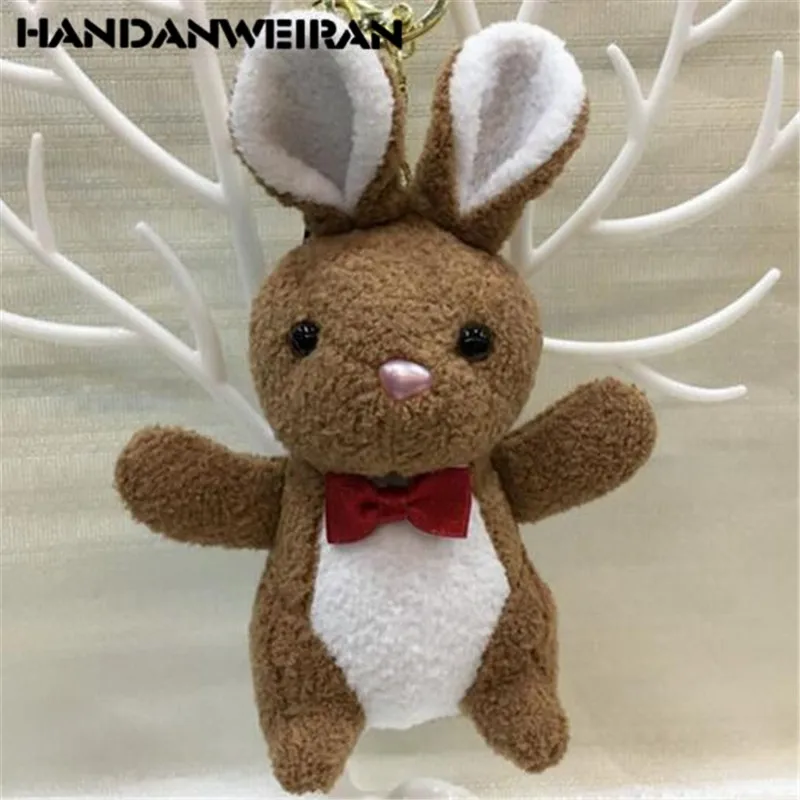 

1PCS Mini Rabbit Plush Toys Small Pendant Fragrance Rabbits Stuffed Toy Keychain For Kids 2019 New Hot Sale 10CM HANDANWEIRAN