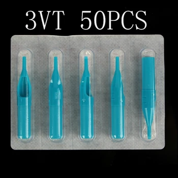 

3VTT Tattoo Tips 50pcs Blue Disposable Tattoo Tips 3VT High Quality Plastic Tips For Tattoo Machine Supplies Free Shipping