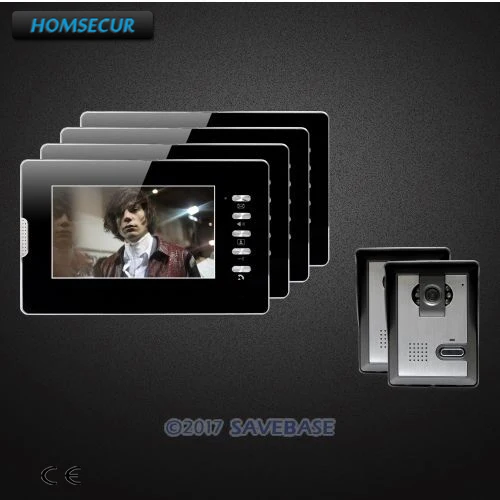 

HOMSECUR 7" Video Security Door Phone with Intra-monitor Audio Intercom for Home Security