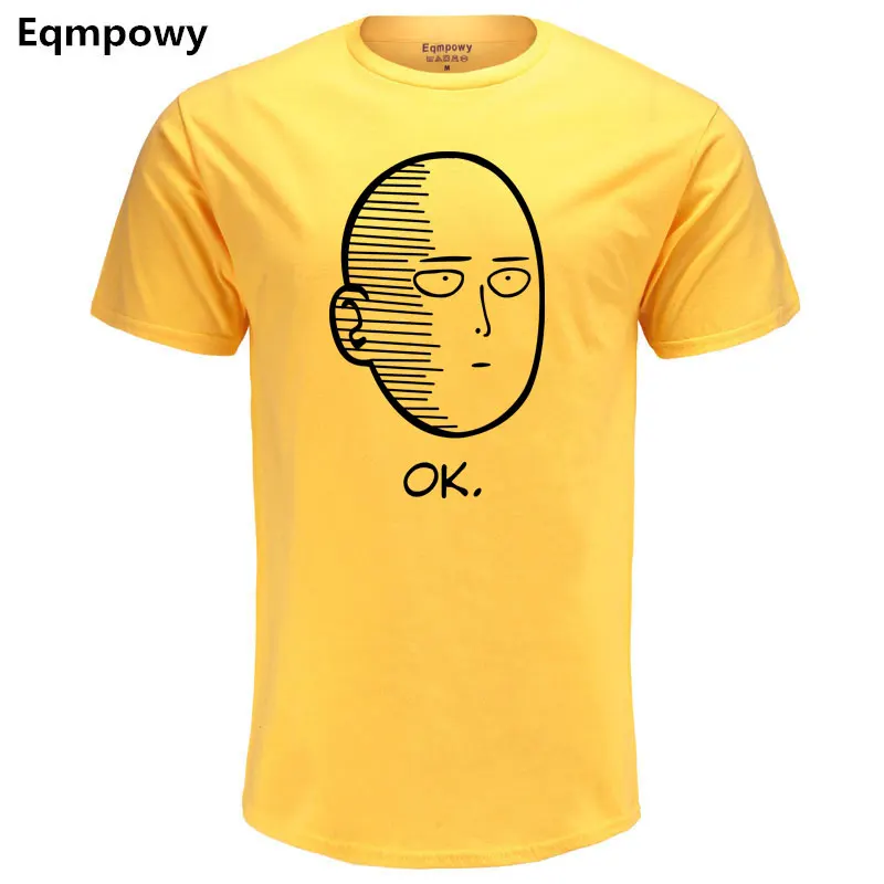 

100% cotton ANIME One Punch Man Printed men T shirt Fashion cool confortable men's Tshirt casual t-shirt for men