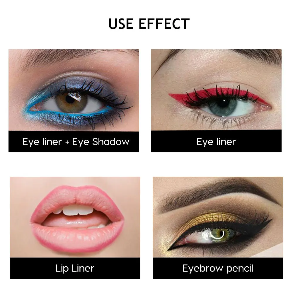 6color/set Menow eyeliner pencil P08005 smooth red black green eye liner waterproof long lasting matte eyeliner pen MN112 6color/set Menow eyeliner pencil P08005 smooth red black green eye liner waterproof long lasting matte eyeliner pen MN112