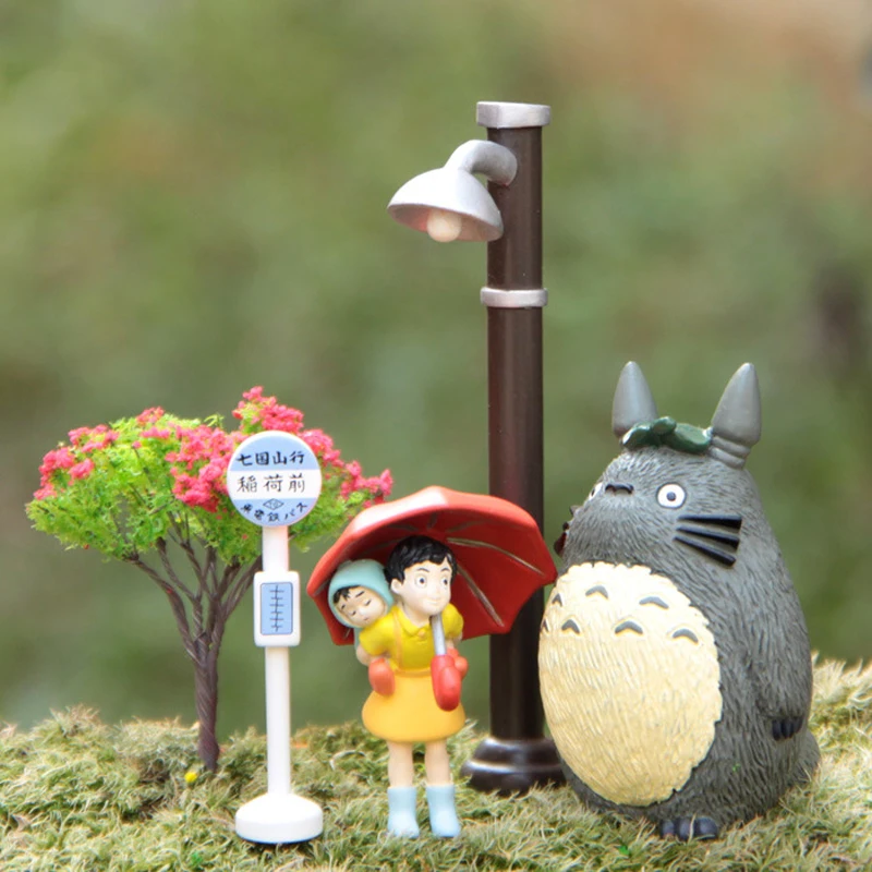 Studio Ghibli Игрушка Мой сосед Тоторо зонтик Сацуки Mei уличный фонарь автовокзал