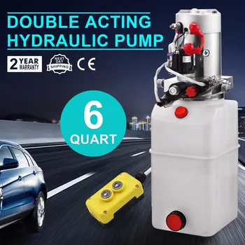 

Free shipping for EU Double Acting Hydraulic Pump 12v Dump Trailer - 6 Quart Reservoir