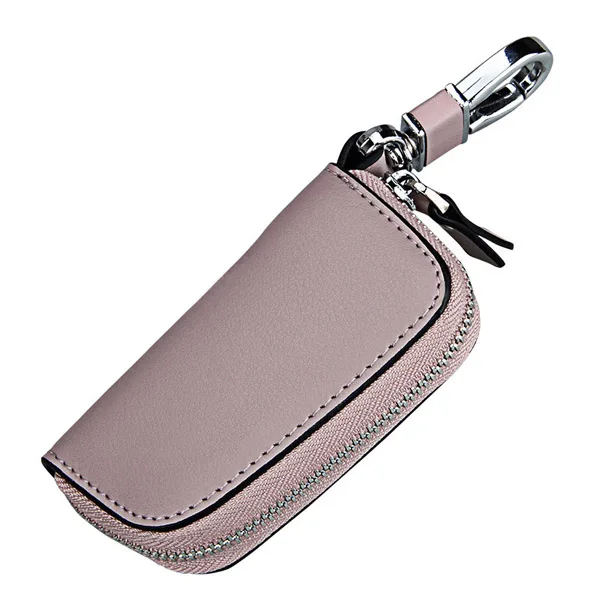 Лидер продаж, кошелек из натуральной кожи для ключей для женщин, дизайнерский Автомобильный держатель для ключей, сумка, брендовый Модный чехол для ключей, органайзер, брелок для ключей - Цвет: pink