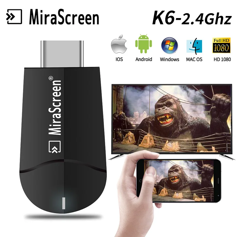 Mirascreen 4 К HD Беспроводной Wi-Fi Дисплей приемник ключа 1080 P HD ТВ Stick DLNA Airplay Miracast для apple ios android VS адресации любому устройству группы