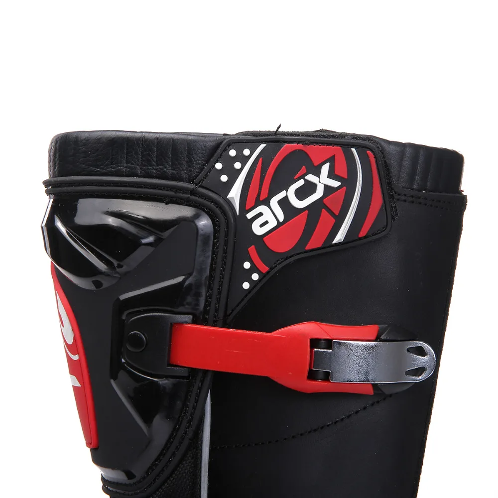 ARCX Moto cuero impermeable transpirable caliente Motocross Racing zapatos profesionales Botas Moto Street Touring zapatos