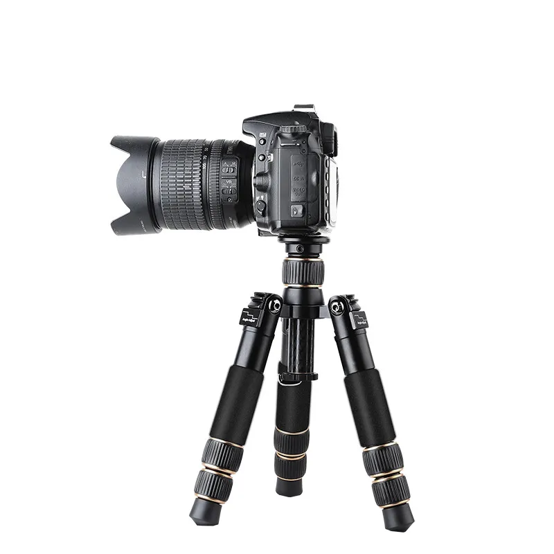 QZSD Q166C Мини Профессиональный штатив из углеродного волокна для камеры Выдвижной Дорожный видео штатив с шаровой головкой и быстроразъемной пластиной