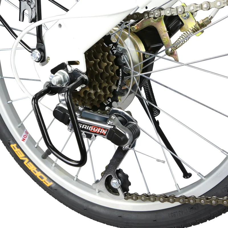 Excellent High carbon steel Folding Bicycle  Adult Men and Women Ultra-light Portable 20-inch Variable Speed Small Wheel B 17