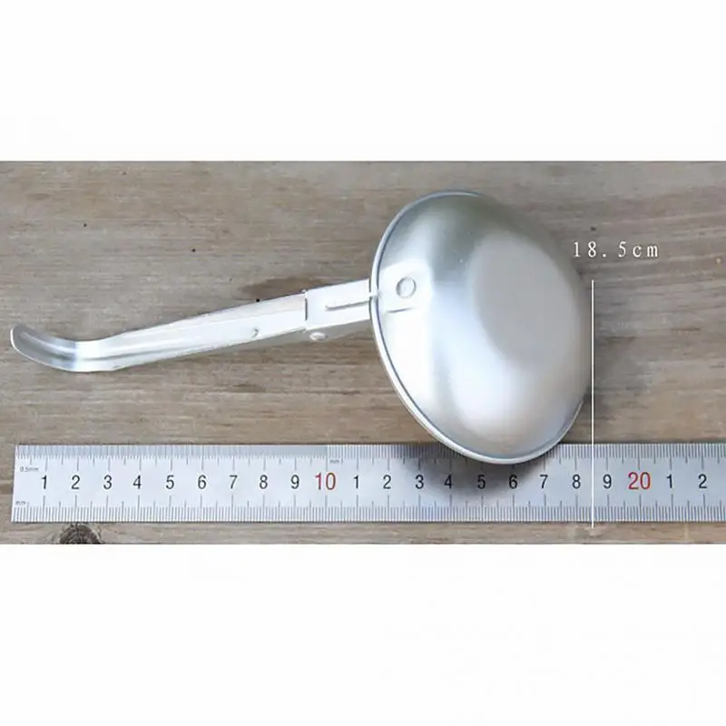 Zuppa di Riso di Cottura in Lega di alluminio A Manico Lungo Cucchiai di Campeggio Esterna di Viaggio Di Sopravvivenza Set Da Picnic Set Da Tavola Pieghevole