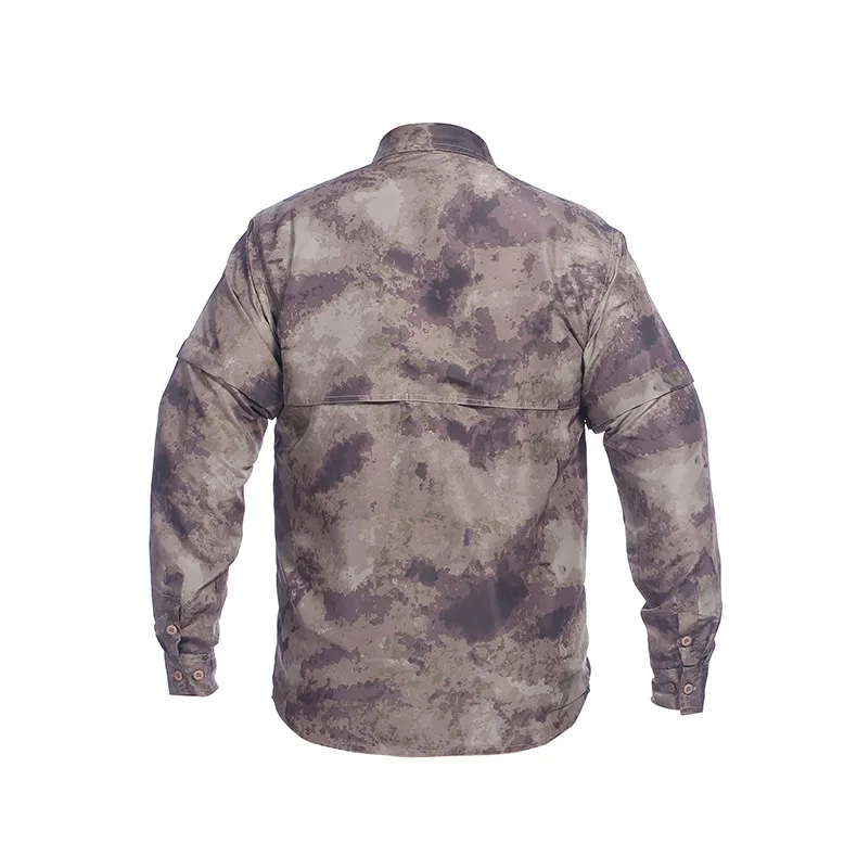 Летняя уличная тактическая рубашка в стиле милитари для мужчин дышащая быстросохнущая армейская рубашка с длинным рукавом бренд полиции США рип-стоп повседневные рубашки