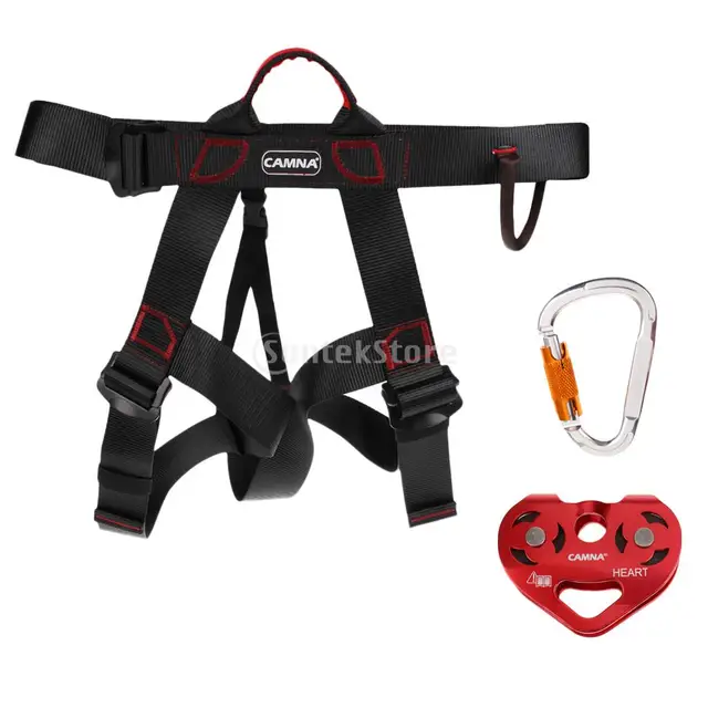 Zip Line Harness >> Half Body Rock Climbing Harness Seat Sitting Belt 25kn Self Locking Zip Line Harness >> Half Body Rock Climbing Harness Seat Sitting Belt 25kn Self Locking