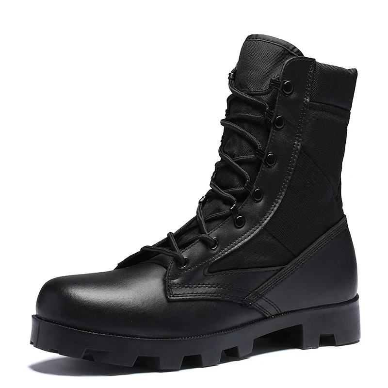 Оригинальные военные ботинки для мужчин; высокое качество; удобные уличные мужские ботинки; цвет черный, бежевый; Военная Тактическая обувь; Брендовые мужские ботинки