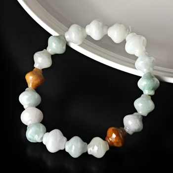 

Emerald Lantern Bracelet Men and women Jade Handbags Old Pit A Goods Three Colors Fu Lu Shou Fozhu Handcuffs Wholesale eb2966#