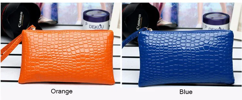 New Mini Day Clutches Women's Bag Korean Version Crocodile Pattern Clutch Bag Ladies Mobile Phone Bags Wallet PU Leather Handbag (5)