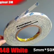 5 мм* 50 м) Двухсторонняя клейкая лента для планшетного мобильного телефона ЖК-дисплей/сенсорный экран Панель/дисплей/Экран Корпус Стекло печатная плата запасные 3 м белый