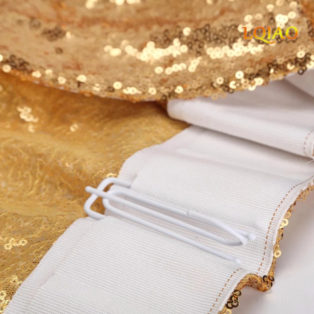 Gold Sequin Curtain Backdrop-005