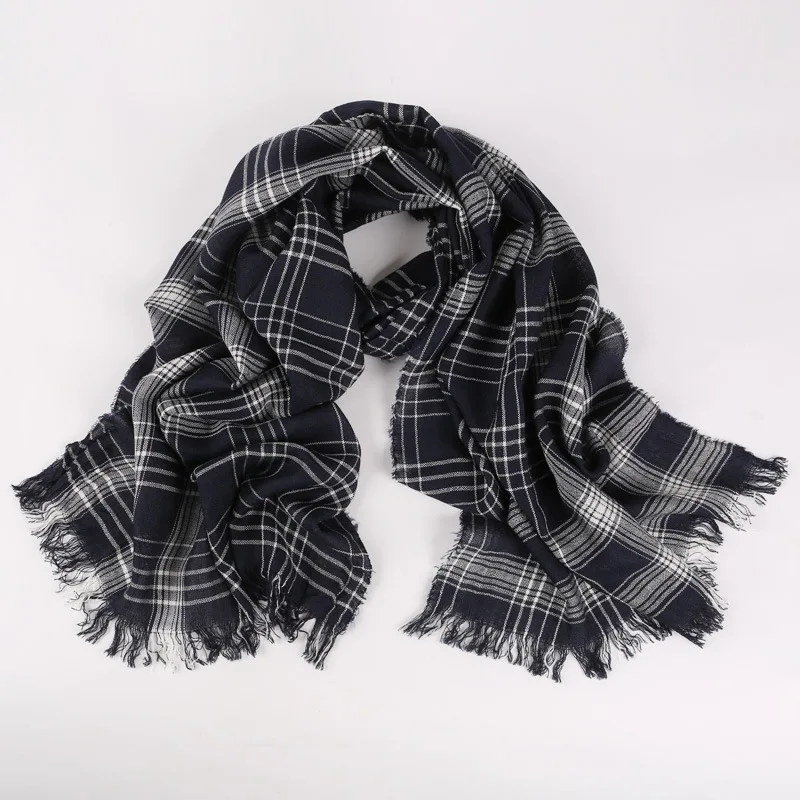 Взрослой моды шерстяной шарф унисекс Шарфы для женщин мужские и женские кисточкой теплый шарф зимняя теплая одежда подарок на Новый год b-5742