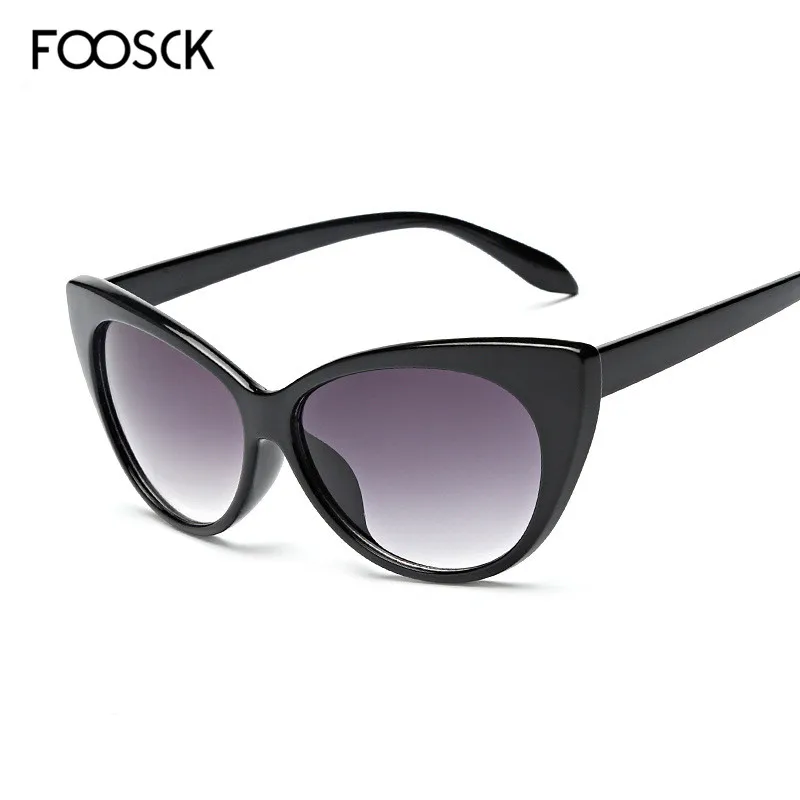 

FOOSCK Luxury Cheap Cat Eye Sunglasses Women Fashion Vintage Sun glasses Brand Design Eyewear UV400