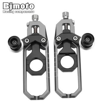 

Bjmoto motorcycle Left Right CNC Chain Adjuster Tensioner Catena with Spool For Suzuki GSXR 600 GSXR750 2006 2007 2008 2009 2010
